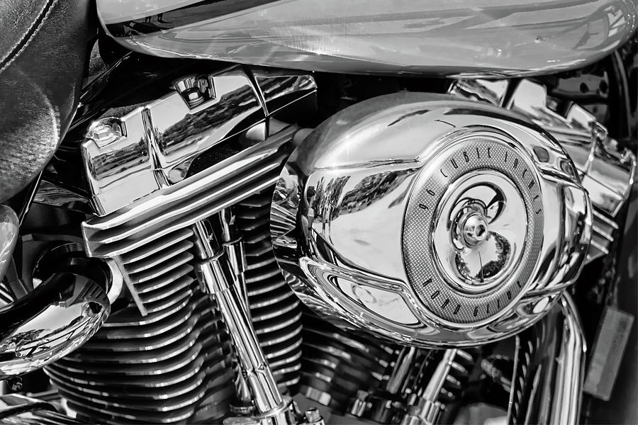 2007 Harley C 01 B / W Photograph by Di Designs - Fine Art America