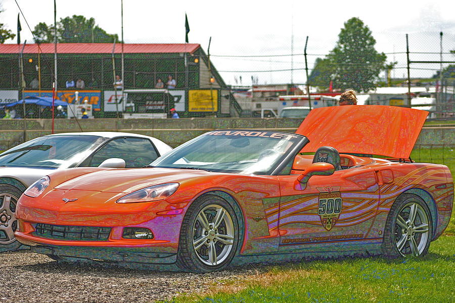 2007 Indianapolis Pace car Digital Art by Darrell Foster