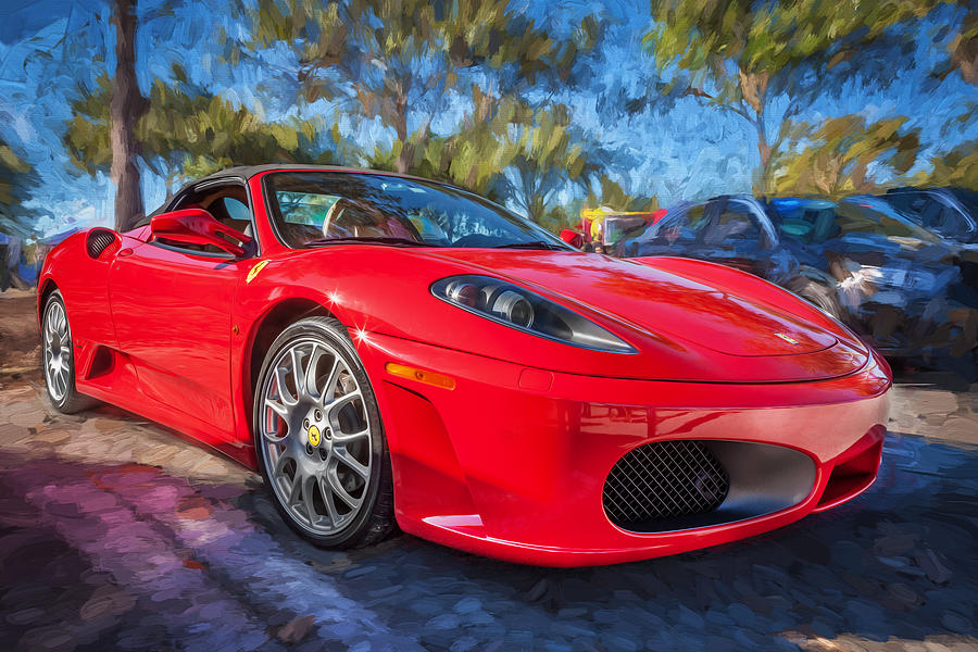 2009 Ferrari F430 Spider Convertible Painted  Photograph by Rich Franco