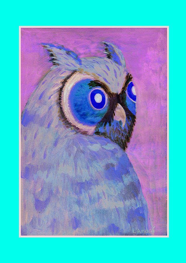 2009 Owl Negative Painting by Lilibeth Andre
