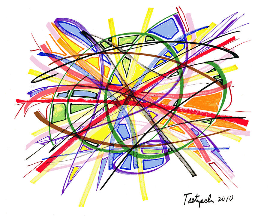 2010 Abstract Drawing Twelve Drawing by Lynne Taetzsch