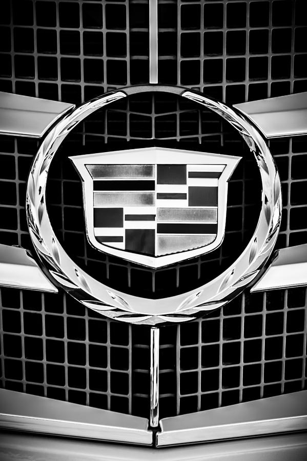 Black And White Photograph - 2011 Cadillac CTS Performance Collection -0584bw46 by Jill Reger
