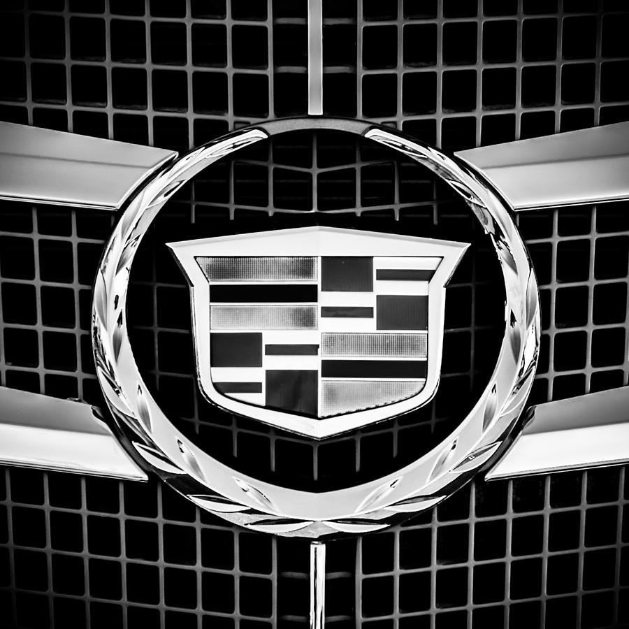 2011 Cadillac CTS Performance Collection Emblem -0584bw55 Photograph by Jill Reger