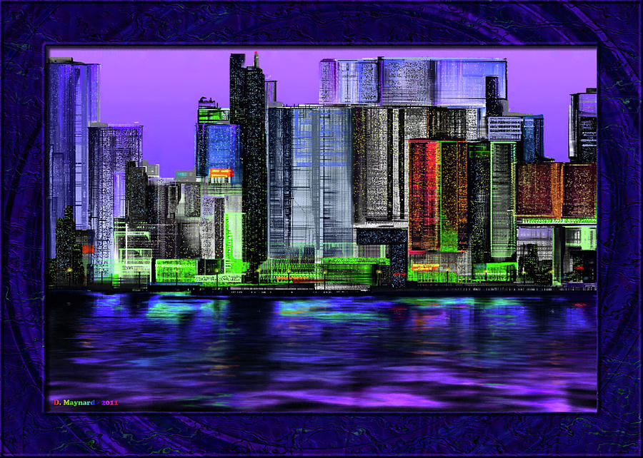 City Digital Art - 20110322-City-Scape-v07 by Danny Maynard
