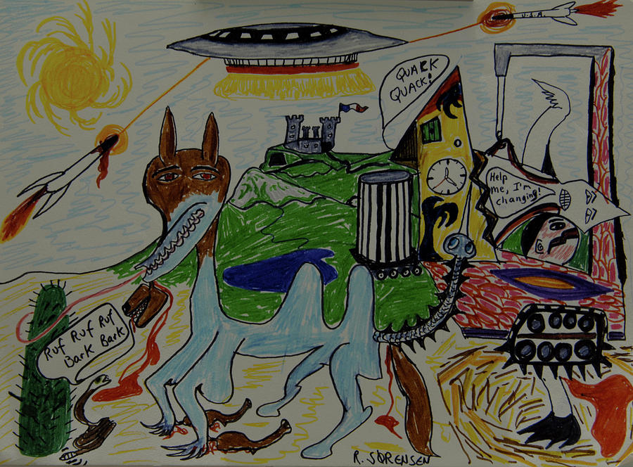 2012 Battle For Planet Earth Painting by Robert SORENSEN