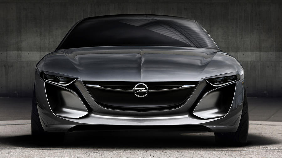 Transportation Digital Art - 2013 Opel Monza Concept by Super Lovely