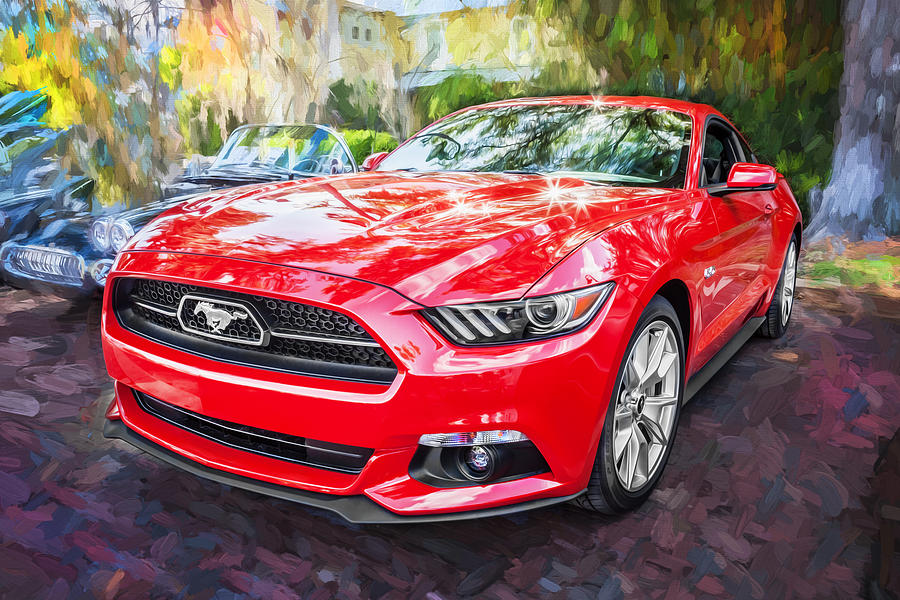 2014 Ford Mustang GT Painted  Photograph by Rich Franco