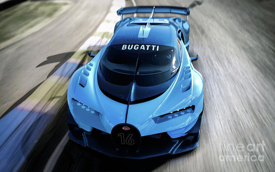 2015 Bugatti Vision Gran Turismo. Digital Art by Mohamed Elkhamisy ...