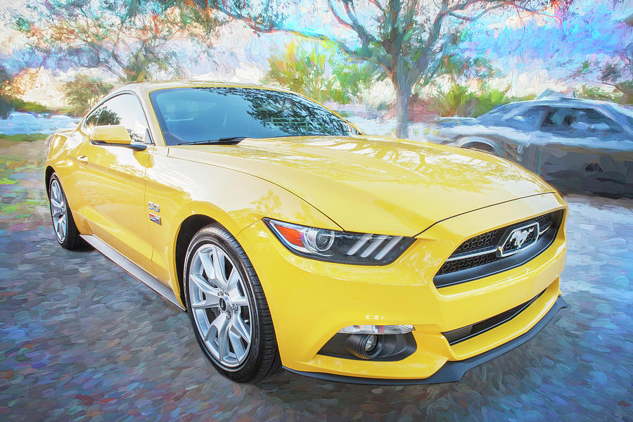 2015 Ford Mustang 50th Anniversary Edition c148  Photograph by Rich Franco