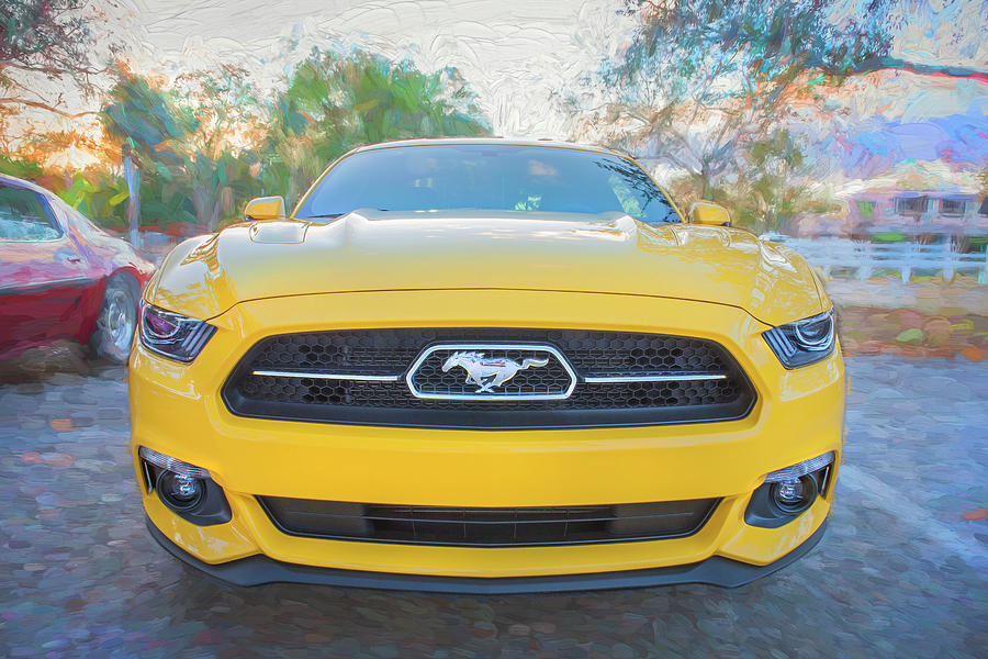 2015 Ford Mustang 50th Anniversary Edition c150  Photograph by Rich Franco