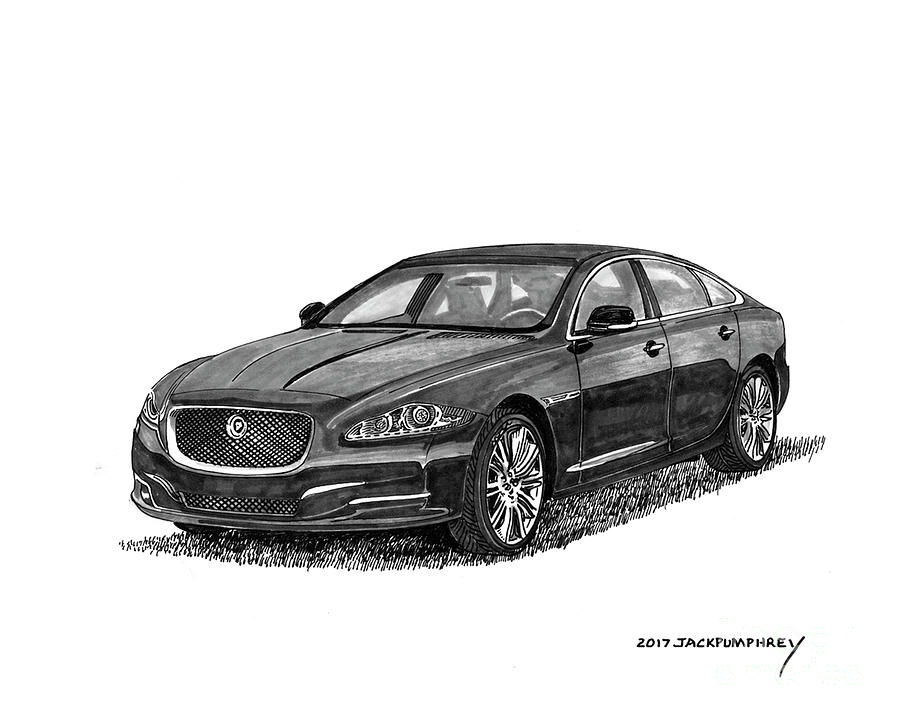 2015 Jaguar X J L Painting by Jack Pumphrey