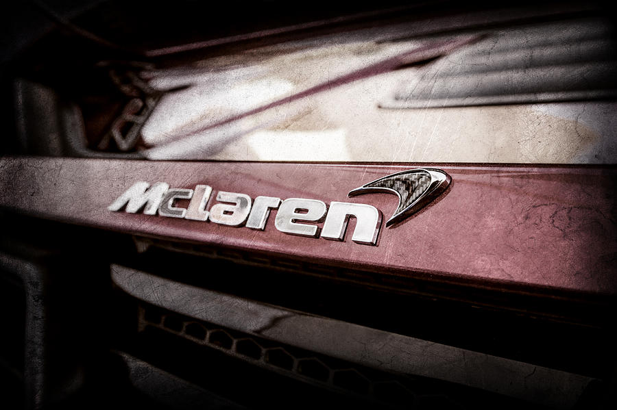 2015 McLaren 650S Spider Rear Emblem -0028ac Photograph by Jill Reger