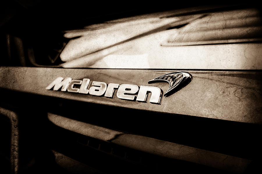 2015 McLaren 650S Spider Rear Emblem -0028s Photograph by Jill Reger