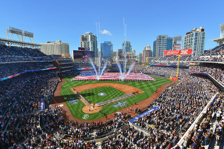 2015 San Diego Padres Home Opener Photograph by Mark Whitt