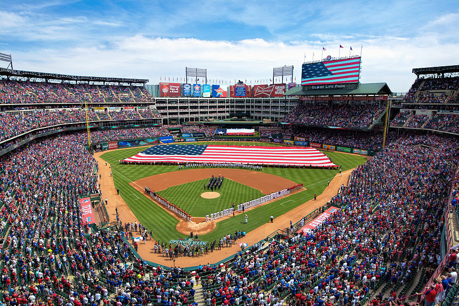 2015 Texas Rangers Home Opener Photograph by Mark Whitt