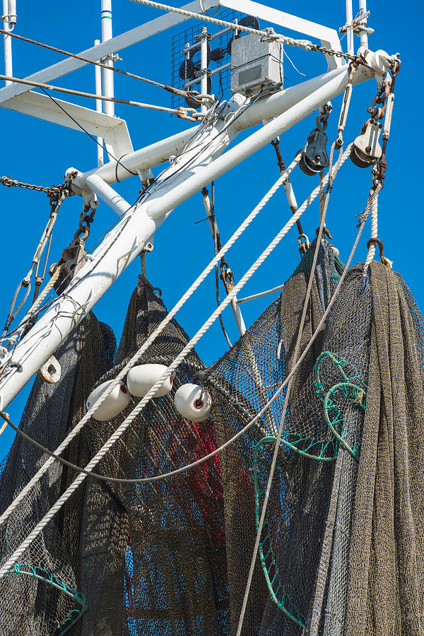 201503140-047 Fishing Nets and Boom 2x3 Photograph by Alan Tonnesen