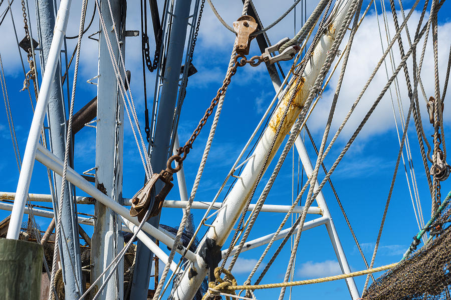 201503140-052 Ropes Chains Booms 2x3 Photograph by Alan Tonnesen