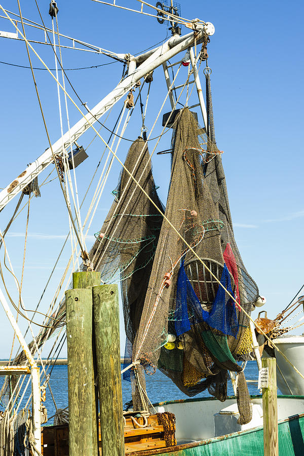 201503140-097 Hanging Fishing Nets 2x3 Photograph by Alan Tonnesen