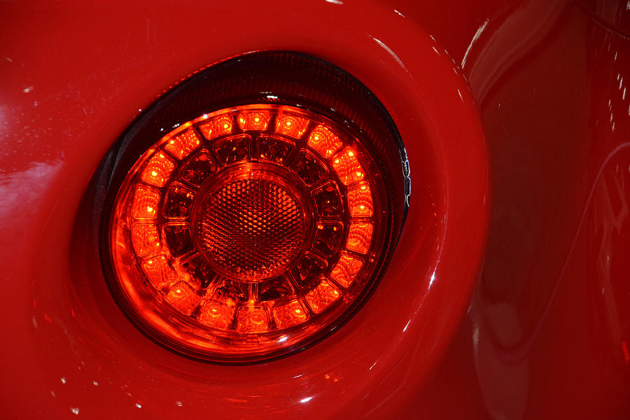 2016 Alfa Romeo 4C Tail Light Photograph by Mike Martin