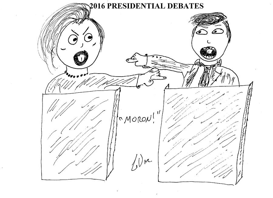 2016 Presidential Debates Drawing
