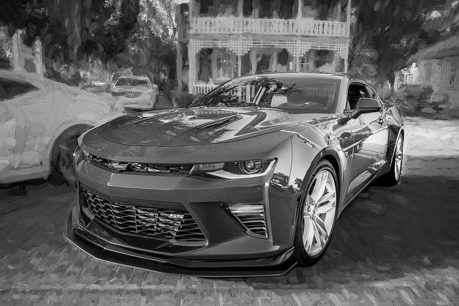 2017 Chevrolet Camaro SS2 BW Photograph by Rich Franco