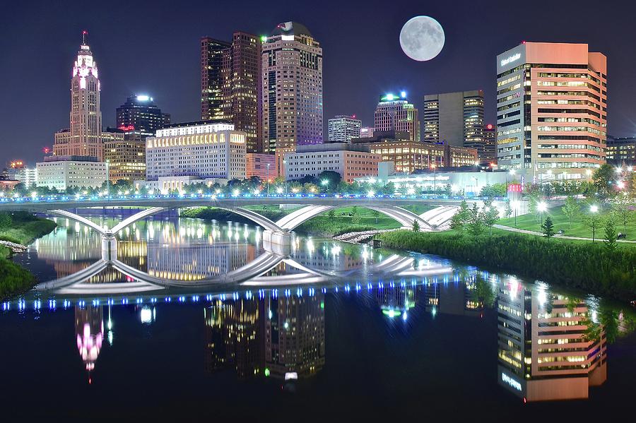 2017 Columbus Full Moon Photograph by Frozen in Time Fine Art Photography