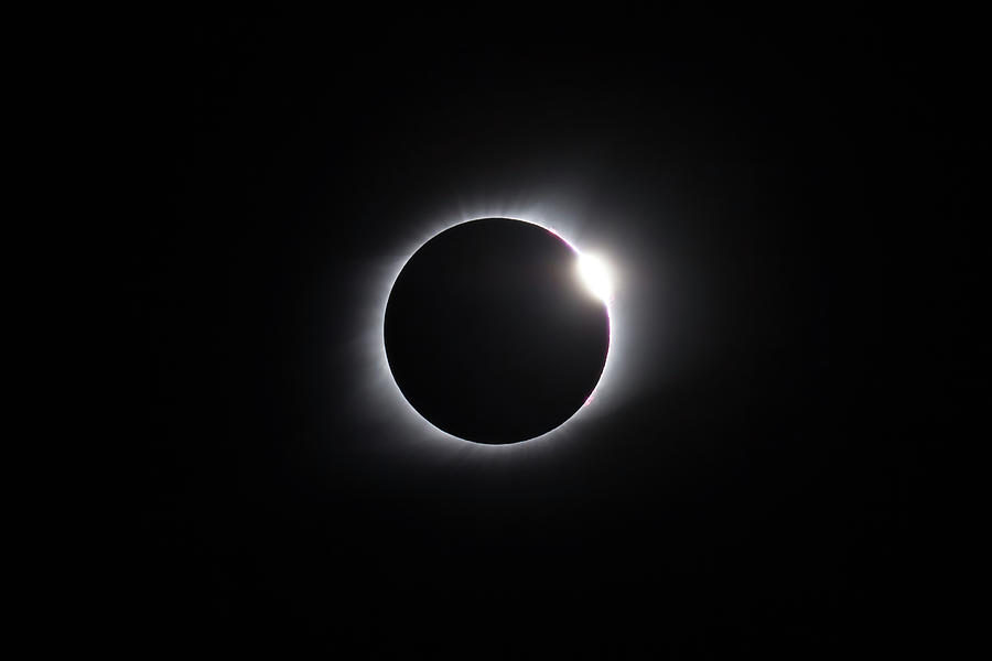 2017 Eclipse Diamond Ring Photograph by Dennis Sprinkle