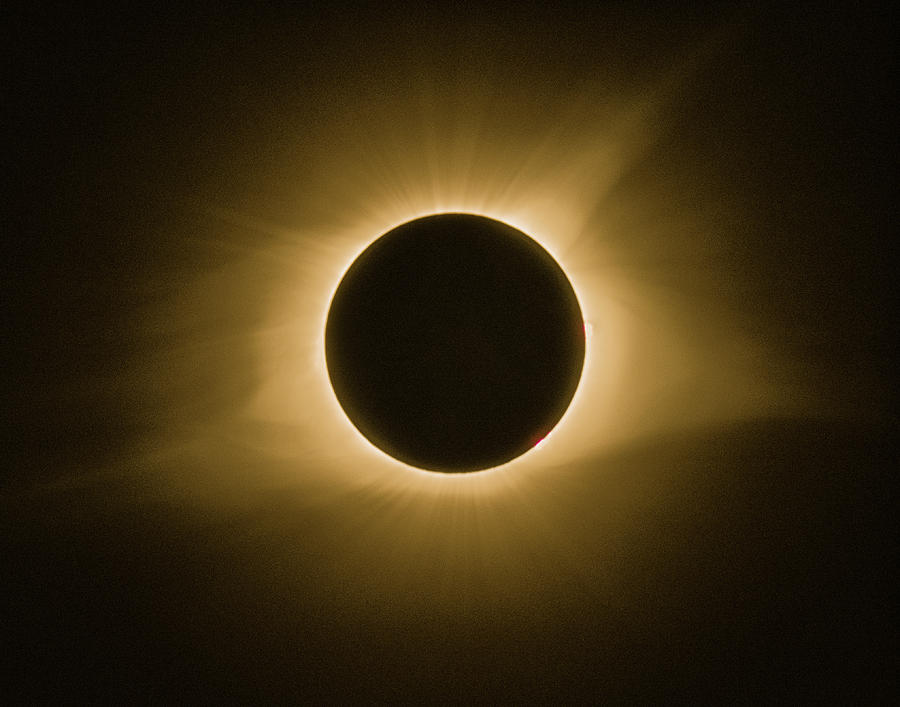 Totality Photograph - 2017 Eclipse - Totality by Emil Davidzuk
