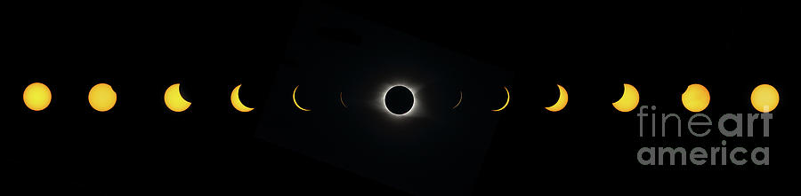Space Photograph - 2017 Solar Eclipse by Anthony Heflin