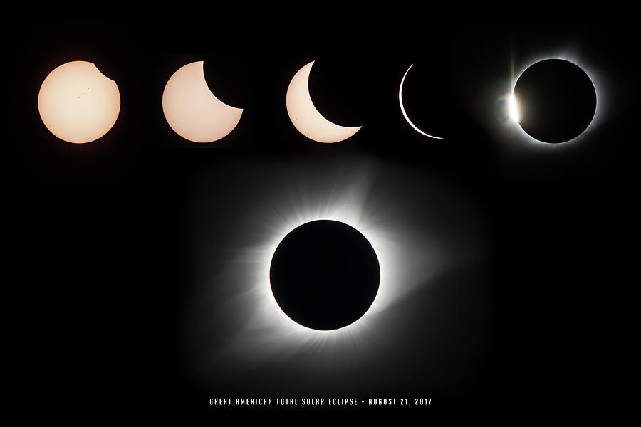 2017 Solar Eclipse Composite Photograph by Andy Smetzer