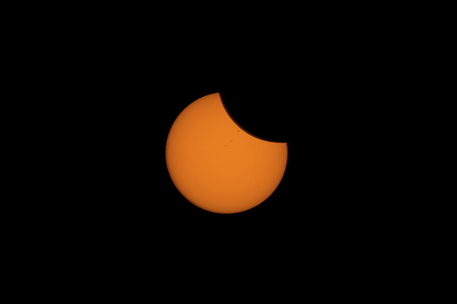 2017 Solar Eclipse Entrance Partial Photograph by Josh Bryant