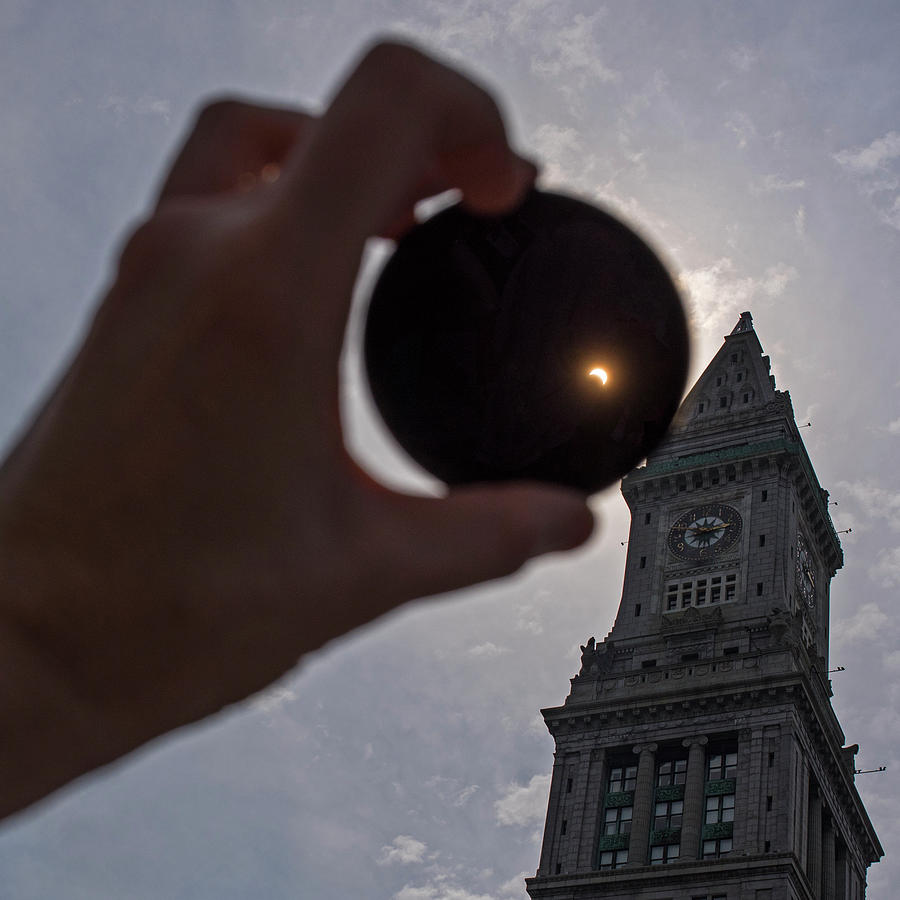 2017 Solar Eclipse over Boston MA Photograph by Toby McGuire