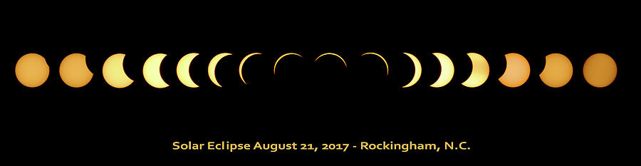 2017 Solar Eclipse - Rocingham NC Photograph by Jimmy McDonald