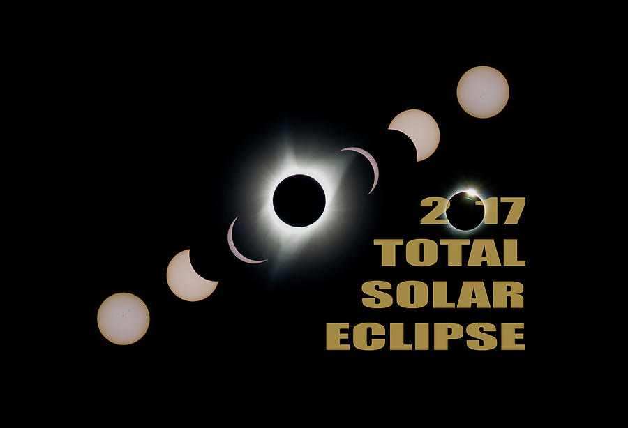 2017 Total Solar Eclipse Phases Photograph by David Gn