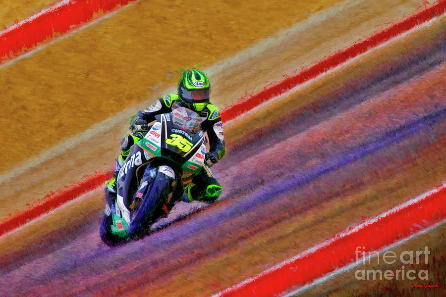 2018 Motogp Cal Crutchlow Middle Of The Art Photograph by Blake Richards