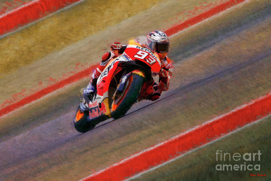 2018 Motogp Marc Marquez Middle Of The Art Photograph by Blake Richards