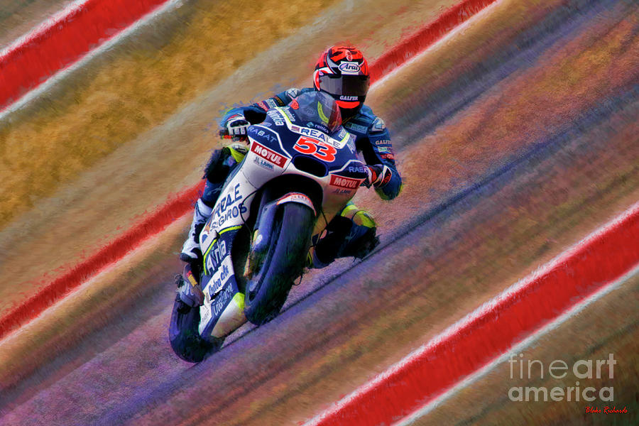 2018 Motogp Tito Rabat Middle Of The Art Photograph by Blake Richards