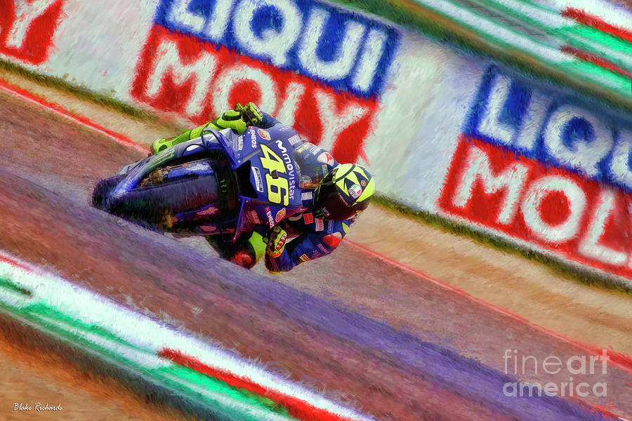 2018 Valentino Rossi  Though The Essex Photograph by Blake Richards