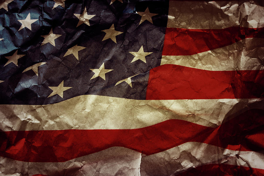 American flag No.132 Photograph by Les Cunliffe