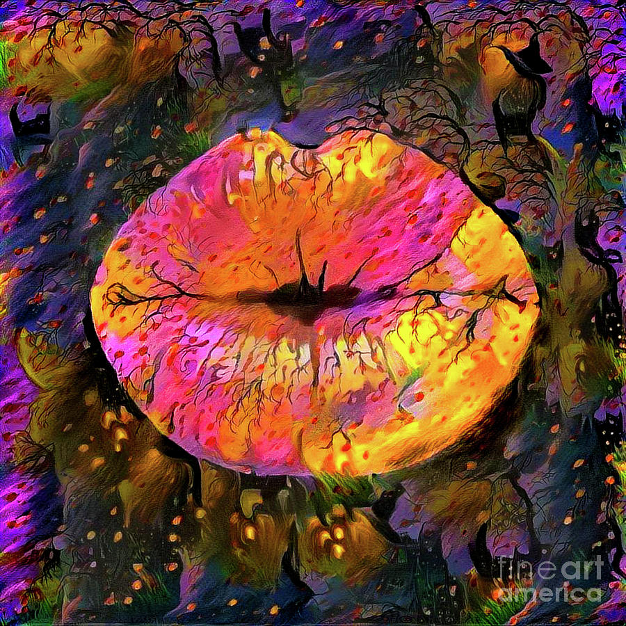 Kissing Lips #202 Digital Art by Amy Cicconi