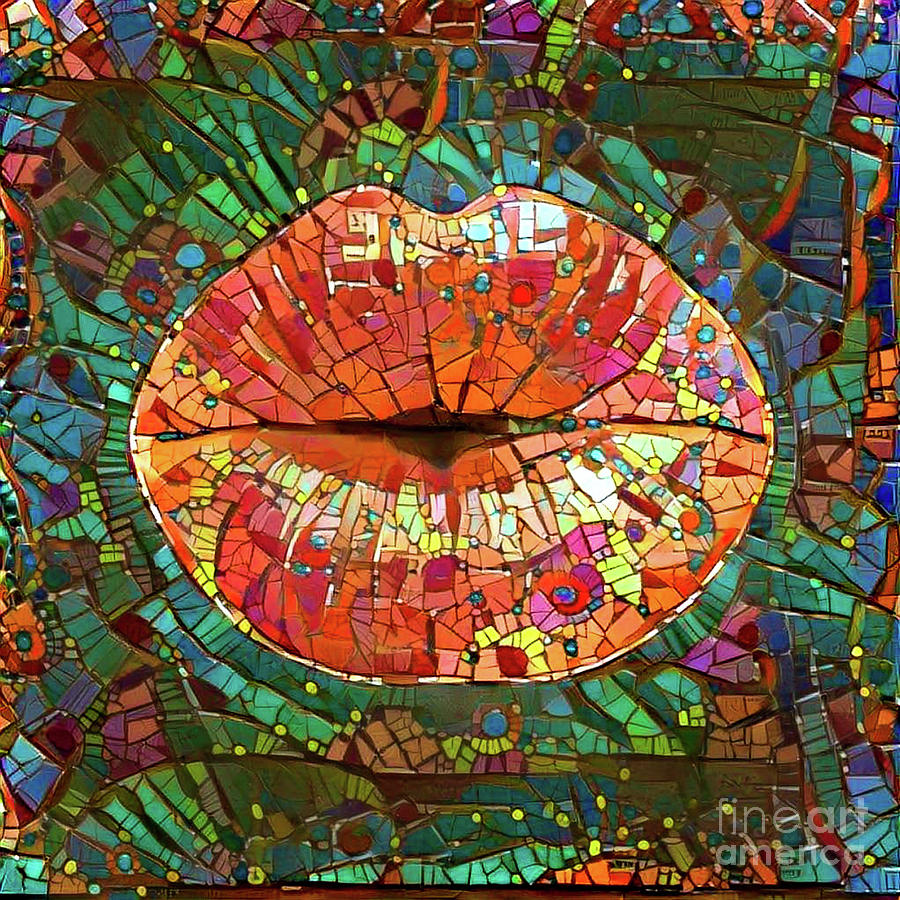 Kissing Lips #204 Digital Art by Amy Cicconi