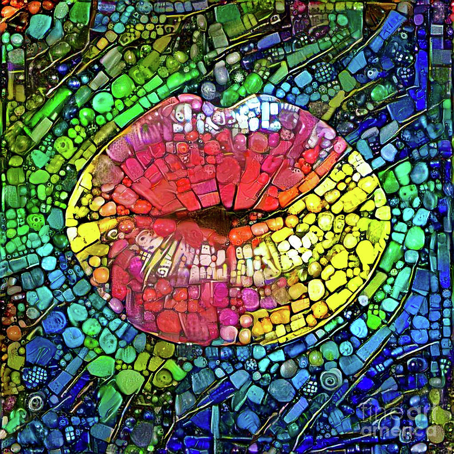 Kissing Lips #207 Digital Art by Amy Cicconi