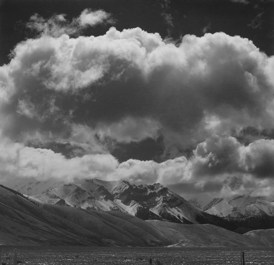 207519-BW Clouds over Lost River Range Photograph by Ed Cooper Photography
