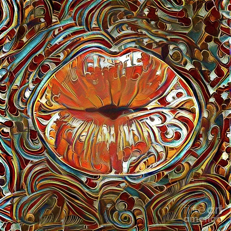Kissing Lips #208 Digital Art by Amy Cicconi