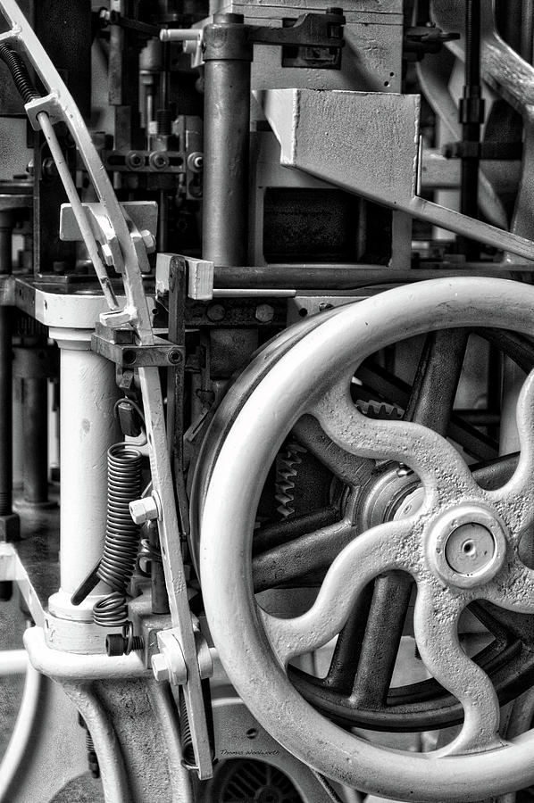 20th Century Mechanical Machinery BW Photograph by Thomas Woolworth