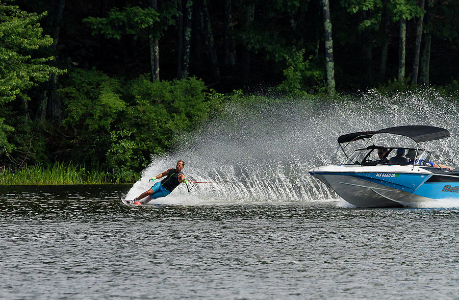 38th Annual Lakes Region Open Water Ski Tournament #21 Photograph by Benjamin Dahl