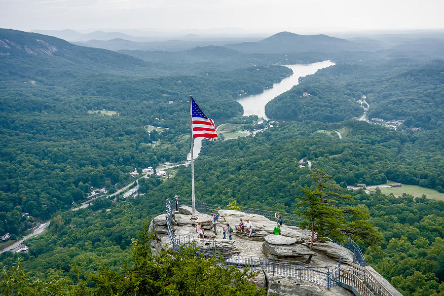 Lake Lure And Chimney Rock Landscapes Photograph by Alex Grichenko ...