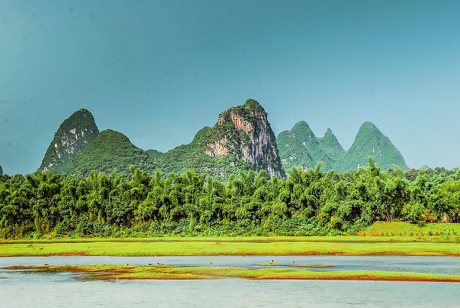 Lijiang river scenery Photograph by Carl Ning - Fine Art America