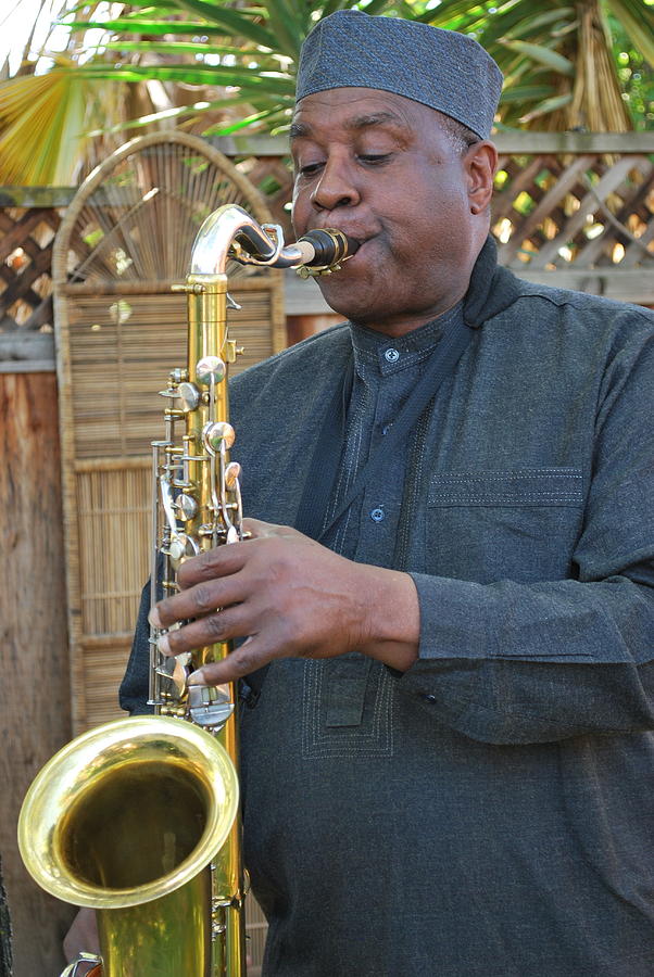 Muslim jazz musician. Photograph by Oscar Williams - Pixels