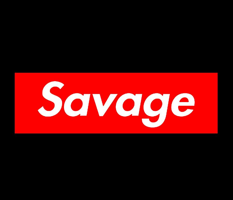 Savage Mode // Red Box Logo - 21 Savage - Sticker